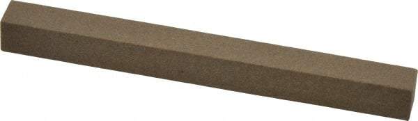 Made in USA - 4" Long x 3/8" Wide x 3/8" Thick, Aluminum Oxide Sharpening Stone - Square, Medium Grade - Americas Industrial Supply