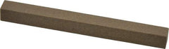 Made in USA - 4" Long x 3/8" Wide x 3/8" Thick, Aluminum Oxide Sharpening Stone - Square, Medium Grade - Americas Industrial Supply