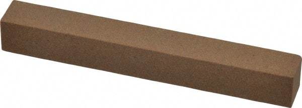 Made in USA - 4" Long x 1/2" Wide x 1/2" Thick, Aluminum Oxide Sharpening Stone - Square, Medium Grade - Americas Industrial Supply