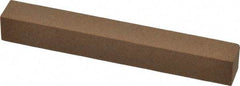 Made in USA - 4" Long x 1/2" Wide x 1/2" Thick, Aluminum Oxide Sharpening Stone - Square, Medium Grade - Americas Industrial Supply