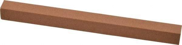 Made in USA - 6" Long x 1/2" Wide x 1/2" Thick, Aluminum Oxide Sharpening Stone - Square, Medium Grade - Americas Industrial Supply