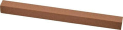Made in USA - 6" Long x 1/2" Wide x 1/2" Thick, Aluminum Oxide Sharpening Stone - Square, Medium Grade - Americas Industrial Supply