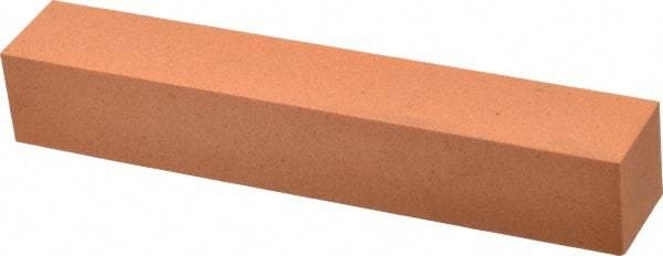 Made in USA - 6" Long x 1" Wide x 1" Thick, Aluminum Oxide Sharpening Stone - Square, Fine Grade - Americas Industrial Supply