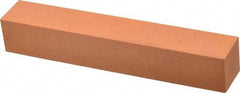 Made in USA - 6" Long x 1" Wide x 1" Thick, Aluminum Oxide Sharpening Stone - Square, Fine Grade - Americas Industrial Supply