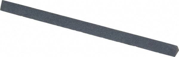 Made in USA - 4" Long x 1/4" Wide x 1/4" Thick, Silicon Carbide Sharpening Stone - Triangle, Fine Grade - Americas Industrial Supply