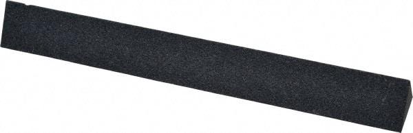 Made in USA - 4" Long x 1/2" Wide x 1/2" Thick, Silicon Carbide Sharpening Stone - Triangle, Medium Grade - Americas Industrial Supply