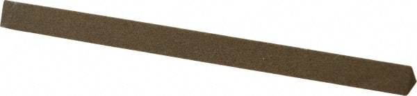 Made in USA - 4" Long x 1/4" Wide x 1/4" Thick, Aluminum Oxide Sharpening Stone - Triangle, Medium Grade - Americas Industrial Supply