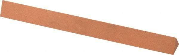Made in USA - 4" Long x 3/8" Wide x 3/8" Thick, Aluminum Oxide Sharpening Stone - Triangle, Fine Grade - Americas Industrial Supply