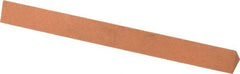 Made in USA - 4" Long x 3/8" Wide x 3/8" Thick, Aluminum Oxide Sharpening Stone - Triangle, Fine Grade - Americas Industrial Supply