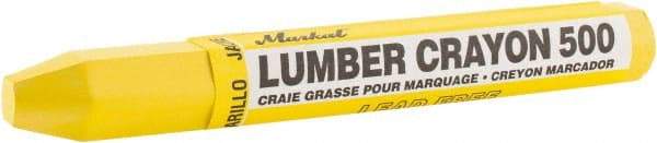 Markal - Yellow Lumber Crayon - Clay-Basedd - Americas Industrial Supply