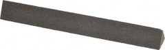 Made in USA - 4" Long x 1/2" Wide x 1/2" Thick, Aluminum Oxide Sharpening Stone - Triangle, Coarse Grade - Americas Industrial Supply