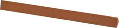 Made in USA - 6" Long x 1/2" Wide x 1/2" Thick, Aluminum Oxide Sharpening Stone - Triangle, Fine Grade - Americas Industrial Supply