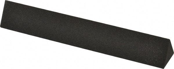 Made in USA - 6" Long x 1" Wide x 1" Thick, Aluminum Oxide Sharpening Stone - Triangle, Coarse Grade - Americas Industrial Supply