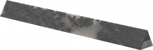 Made in USA - 3" Long x 3/8" Wide x 3/8" Thick, Novaculite Sharpening Stone - Triangle, Ultra Fine Grade - Americas Industrial Supply