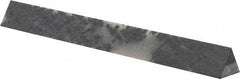 Made in USA - 3" Long x 3/8" Wide x 3/8" Thick, Novaculite Sharpening Stone - Triangle, Ultra Fine Grade - Americas Industrial Supply