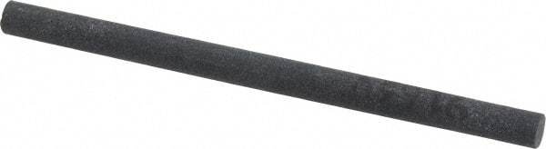 Made in USA - 4" Long x 1/4" Diam x 1/4" Thick, Silicon Carbide Sharpening Stone - Round, Fine Grade - Americas Industrial Supply