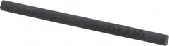 Made in USA - 4" Long x 1/4" Diam x 1/4" Thick, Silicon Carbide Sharpening Stone - Round, Fine Grade - Americas Industrial Supply