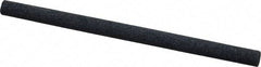 Made in USA - 4" Long x 1/4" Diam x 1/4" Thick, Silicon Carbide Sharpening Stone - Round, Medium Grade - Americas Industrial Supply