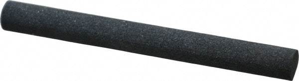 Made in USA - 4" Long x 3/8" Diam x 3/8" Thick, Silicon Carbide Sharpening Stone - Round, Medium Grade - Americas Industrial Supply