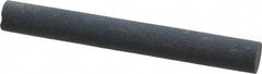 Made in USA - 4" Long x 1/2" Diam x 1/2" Thick, Silicon Carbide Sharpening Stone - Round, Fine Grade - Americas Industrial Supply