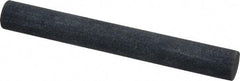 Made in USA - 4" Long x 1/2" Diam x 1/2" Thick, Silicon Carbide Sharpening Stone - Round, Medium Grade - Americas Industrial Supply