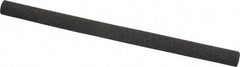 Made in USA - 4" Long x 1/4" Diam x 1/4" Thick, Aluminum Oxide Sharpening Stone - Round, Coarse Grade - Americas Industrial Supply