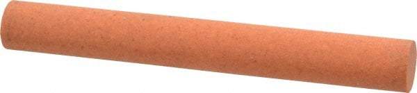 Made in USA - 4" Long x 1/2" Diam x 1/2" Thick, Aluminum Oxide Sharpening Stone - Round, Fine Grade - Americas Industrial Supply