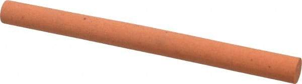 Made in USA - 6" Long x 1/2" Diam x 1/2" Thick, Aluminum Oxide Sharpening Stone - Round, Fine Grade - Americas Industrial Supply