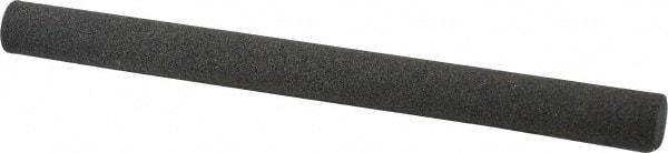 Made in USA - 6" Long x 1/2" Diam x 1/2" Thick, Aluminum Oxide Sharpening Stone - Round, Coarse Grade - Americas Industrial Supply