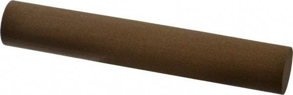 Made in USA - 6" Long x 1" Diam x 1" Thick, Aluminum Oxide Sharpening Stone - Round, Medium Grade - Americas Industrial Supply