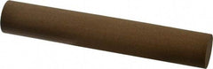 Made in USA - 6" Long x 1" Diam x 1" Thick, Aluminum Oxide Sharpening Stone - Round, Medium Grade - Americas Industrial Supply