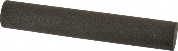 Made in USA - 6" Long x 1" Diam x 1" Thick, Aluminum Oxide Sharpening Stone - Round, Coarse Grade - Americas Industrial Supply