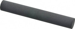 Made in USA - 3" Long x 1/2" Diam x 1/2" Thick, Novaculite Sharpening Stone - Round, Ultra Fine Grade - Americas Industrial Supply