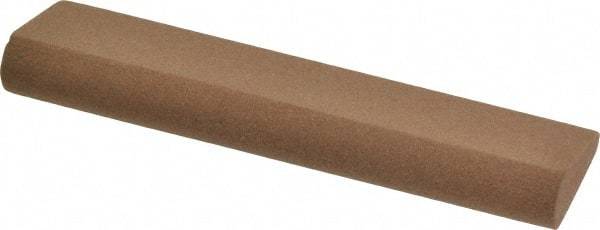 Made in USA - 4" Long x 1" Diam x 7/16" Thick, Aluminum Oxide Sharpening Stone - Round, Medium Grade - Americas Industrial Supply
