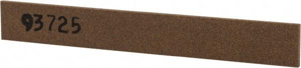 Made in USA - 1/2" Wide x 4" OAL, Aluminum Oxide Sharpening Stone - Flat, Medium Grade, 220 Grit - Americas Industrial Supply