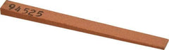 Made in USA - 5/16" Wide x 4" OAL, Aluminum Oxide Sharpening Stone - Flat Tapered, Fine Grade, 320 Grit - Americas Industrial Supply