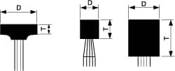 Cratex - 1-1/2" Head Diam x 1/2" Thickness, W236, Cylinder End, Aluminum Oxide Mounted Point - Medium Grade, 80 Grit, 21,750 RPM - Americas Industrial Supply