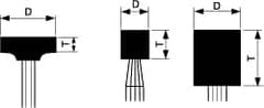Cratex - 1-1/2" Head Diam x 1/2" Thickness, W236, Cylinder End, Aluminum Oxide Mounted Point - Medium Grade, 80 Grit, 21,750 RPM - Americas Industrial Supply