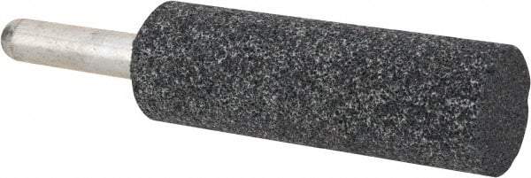 Grier Abrasives - 1" Head Diam x 3" Thickness, W224, Cylinder End, Aluminum Oxide Mounted Point - Blue, Medium Grade, 60 Grit, 24,740 RPM - Americas Industrial Supply