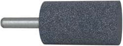 Grier Abrasives - 1-1/2" Head Diam x 2-1/2" Thickness, W240, Cylinder End, Aluminum Oxide Mounted Point - Blue, Medium Grade, 60 Grit, 21,000 RPM - Americas Industrial Supply