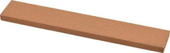 Norton - 180 Grit Aluminum Oxide Rectangular Roughing Stone - Very Fine Grade, 1" Wide x 6" Long x 1/4" Thick - Americas Industrial Supply