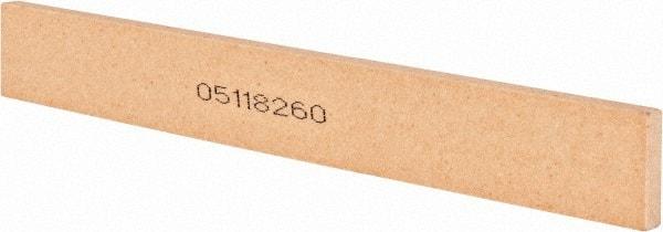 Norton - 120 Grit Aluminum Oxide Rectangular Roughing Stone - Fine Grade, 1" Wide x 8" Long x 1/4" Thick - Americas Industrial Supply