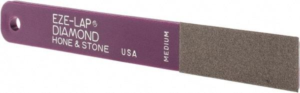 Eze Lap - Medium, 2" Length of Cut, Single End Diamond Hone - 400 Grit, 3/4" Wide x 3/16" High - Americas Industrial Supply