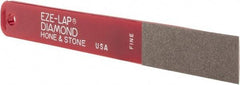 Eze Lap - Fine, 2" Length of Cut, Single End Diamond Hone - 600 Grit, 3/4" Wide x 3/16" High - Americas Industrial Supply