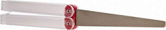 DMT - 9-1/2" OAL Fine Flat Sharpener Diamond File - 3/4" Wide x 1/16" Thick, 4 LOC, Red, 600 Grit - Americas Industrial Supply