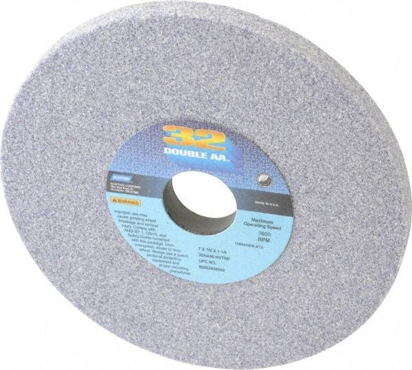 Norton - 7" Diam x 1-1/4" Hole x 1/2" Thick, H Hardness, 46 Grit Surface Grinding Wheel - Aluminum Oxide, Type 1, Coarse Grade, 3,600 Max RPM, Vitrified Bond, No Recess - Americas Industrial Supply