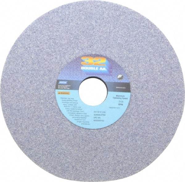 Norton - 8" Diam x 1-1/4" Hole x 1/2" Thick, I Hardness, 46 Grit Surface Grinding Wheel - Aluminum Oxide, Type 1, Coarse Grade, 3,105 Max RPM, Vitrified Bond, No Recess - Americas Industrial Supply