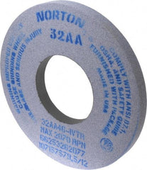 Norton - 12" Diam x 5" Hole x 1" Thick, I Hardness, 46 Grit Surface Grinding Wheel - Aluminum Oxide, Type 1, Coarse Grade, 2,070 Max RPM, Vitrified Bond, No Recess - Americas Industrial Supply