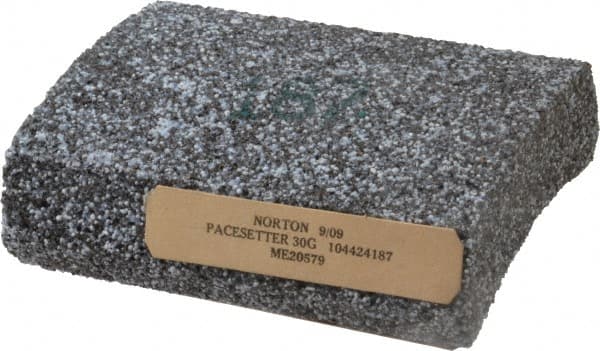 Norton - 5" Wide x 6" High x 1-1/2" Thick Grinding Segment - 30 Grit, Hardness G, Blue Print No. ME20579 - Americas Industrial Supply