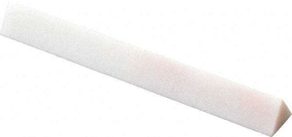 Norton - 3" Long x 3/8" Wide x 3/8" Thick, Novaculite Sharpening Stone - Triangle, Ultra Fine Grade - Americas Industrial Supply